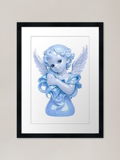 Angel cherub blue aesthetic