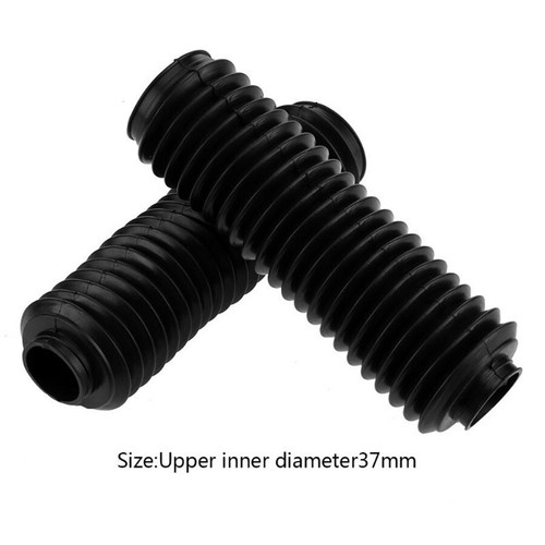 2pcs black motorcycle rubber - black,