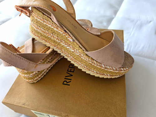 River island beige espadrille - river,