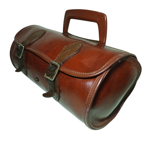 Vintage brown leather ball - vintage,