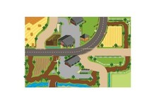 KIDS GLOBE Farm Play Mat (100 x 150cm) - V050347 - FARM TOY / PLAYMAT / ROLEPLAY