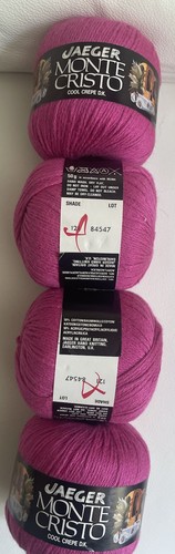 Yarn lot dark pink jaeger - of,