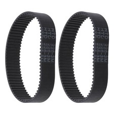 2x 75 Teeth HTD 225-3M-17 Rubber Timing Belts Fit for PARKSIDE PEBS 900 Sander