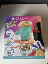 CHILLFACTOR  ICE CREAM MAKER MAKES SOFT SERVE ICE CREAM FREEZE SQUEEZE AT HOME