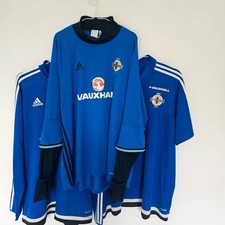 2XL Northen ireland football jersey tops bundle three items blue