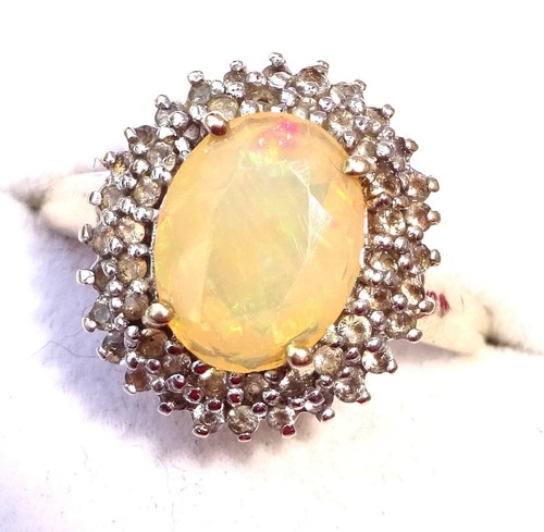 9ct gold ethiopian opal - gold, &