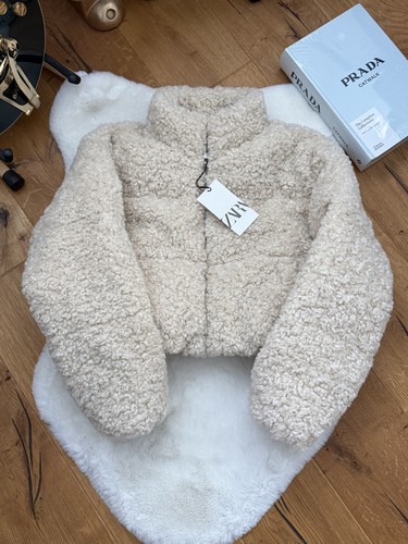 Zara faux shearling anorak - faux,