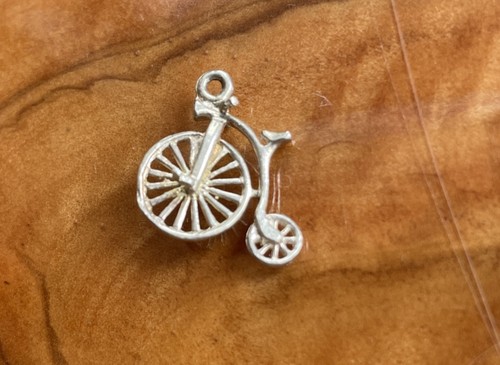 Vintage silver penny farthing - vintage,