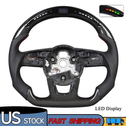 Led real carbon fiber steering - real,