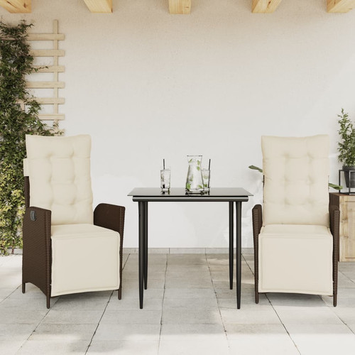 Garden dining set - dining, brown