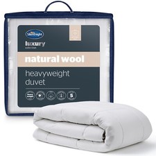 Silentnight Natural Wool Duvet Heavyweight with Breathable Cotton Cover Quilt