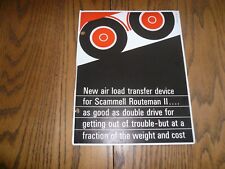 Scammell Routeman II Truck Specification Sheet Load Transfer Device - Vintage