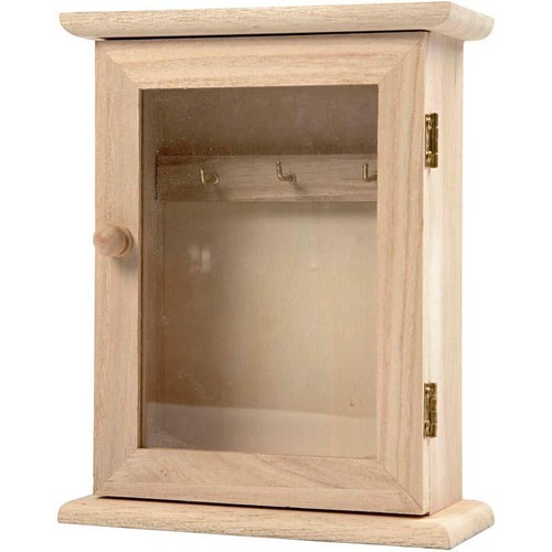 Wooden key hanging cabinet - key,