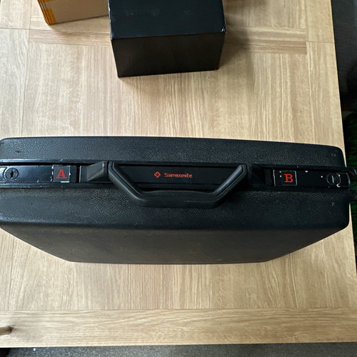 Samsonite black hard - black, hard-sided