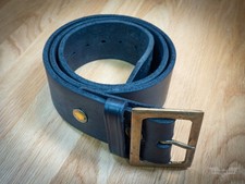Langlitz Leathers stamped leather belt size 36
