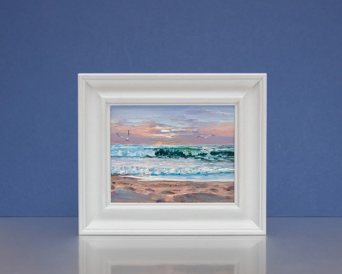 Oil painting original ocean - oil,