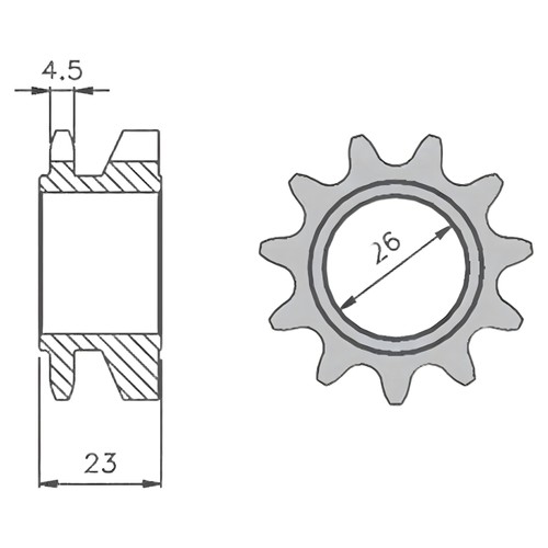 Igm pinion mobilette - pinion, 51