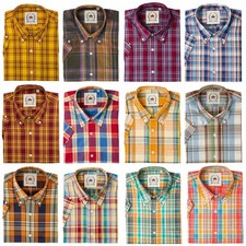 Relco Mens Check Shirt Short