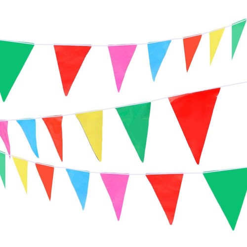 10m multicoloured bunting - 10m,