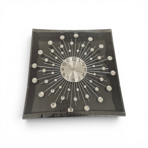 Modern crystal sunburst wall - modern,