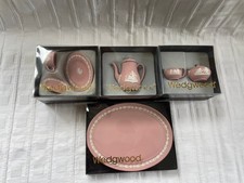 Wedgwood - Pink Jasperware - Miniatures (Coffee set!) - Boxed