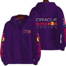 Luxury Red Bull Couple Zip Hoodie – Men's Winter Jacket for Racing & Outdoors