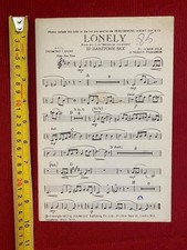Vintage Sheet Music 'Lonely'
