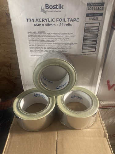 50mm bostik foil tape - 50mm, x3