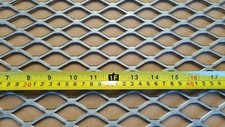 Expanded Metal 50mm x 23mm x 3mm  MILD STEEL - FLATTENED 600mm x 400mm BBQ MESH