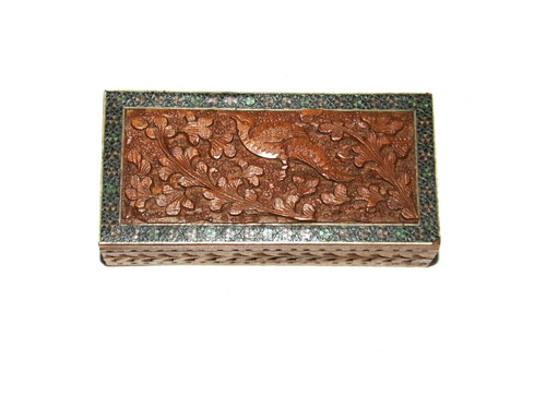 Vintage small carved - carved, wooden