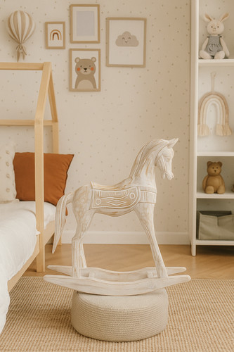 Wooden rocking horse - horse, in