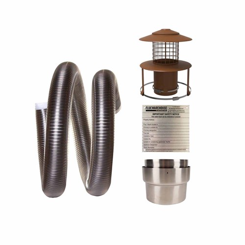 Flexible flue chimney liner - flexible,