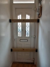 Heavy Duty Door Security Barricade Brackets, 90 Degree Fix