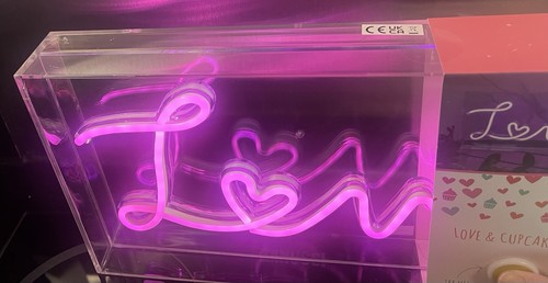 Love acrylic led neon - love, sign