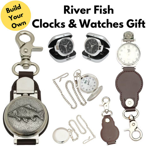 River fish pocket watches fob - river,