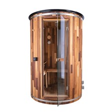 WIDO Outdoor sauna - 2 Person Traditional Cedar Barrel Sauna