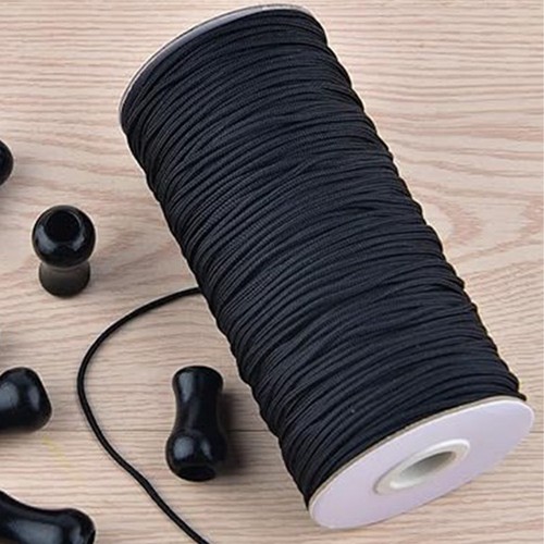 Reusable black blind cord and - black,