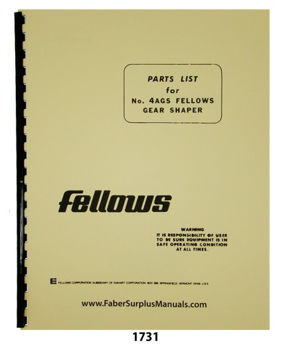 Fellows 4ags gear shaper - gear,