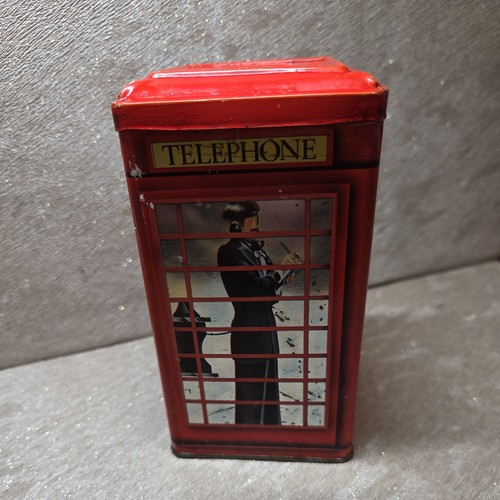 Classic red telephone box - red,