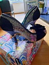 Irregular choice Black Washington Heels - used Size 40/7