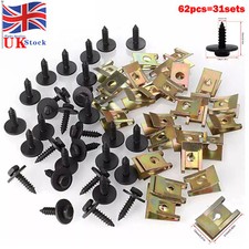 62pcs For BMW Undertray Screw Engine Shield Guard Bolt Mud Flaps Clips Kit 31set
