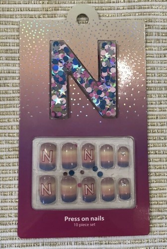 Alphabet press nails - alphabet, on