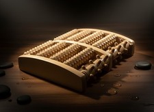 Wooden Foot Roller Massager