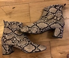 Mango snakeskin Ankle Boots