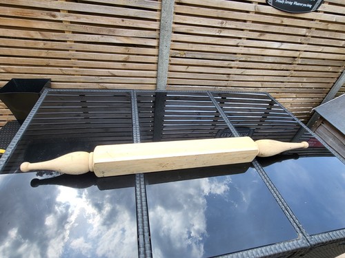 Solid pine roof gable - , finial