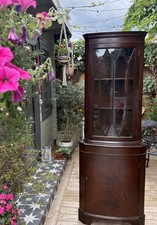 Vintage Wooden Corner Cabinet