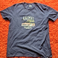 Animal VW Squareback Mens Blue Short Sleeve T Shirt Size XXL 2XL