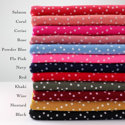 Polka dots jersey - jersey, stretch