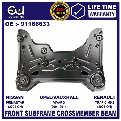 Front subframe crossmember for - subframe,