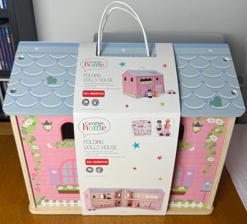 Folding wooden dolls house - folding,